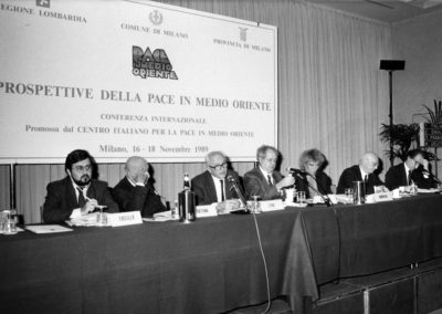Prospettive della Pace in Medio Oriente. 1989, Milano